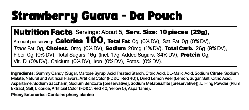 Strawberry Guava - 10 Pouch Case